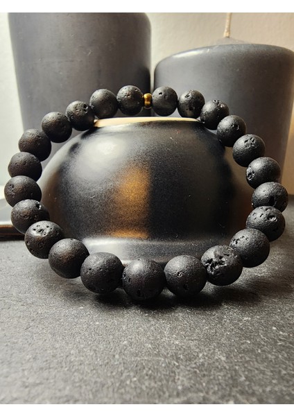 Lav Taşı, Mavi Havlit ve Hematit Orjinal Doğal Taş Kadın ve Erkek Takım Bileklik / Denge, Empati ve Sağlık fırsatları