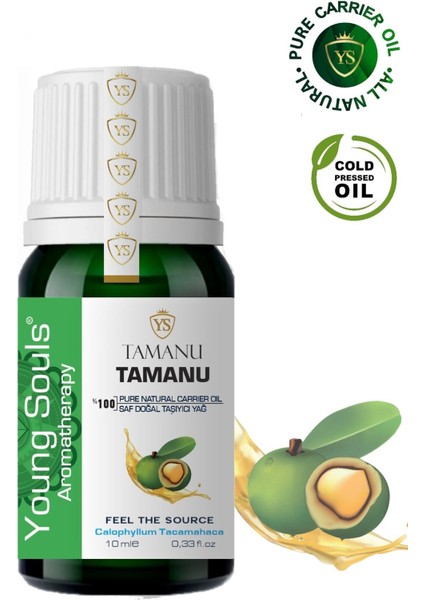 Aromatherapy Tamanu Carrier Oil Tamanu Bitkisel Taşıyıcı Yağ 10 ml
