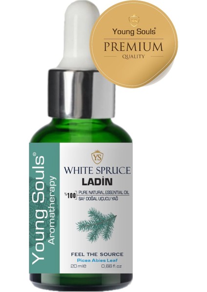 Aromatherapy White Spruce Essential Oil Ladin Uçucu Yağ 20 ml