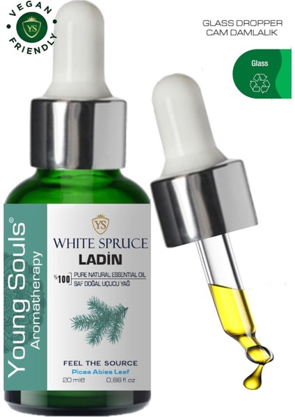 Aromatherapy White Spruce Essential Oil Ladin Uçucu Yağ 20 ml