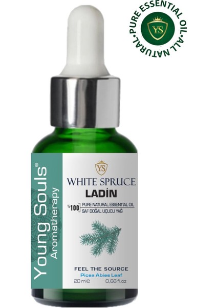 Aromatherapy White Spruce Essential Oil Ladin Uçucu Yağ 20 ml