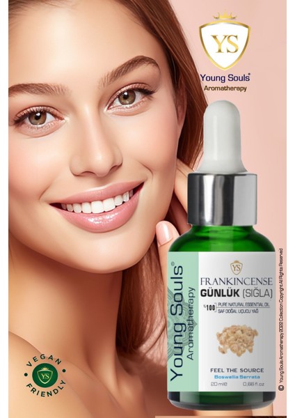 Aromatherapy Frankincense Essential Oil Günlük Sığla Uçucu Yağ 20 ml
