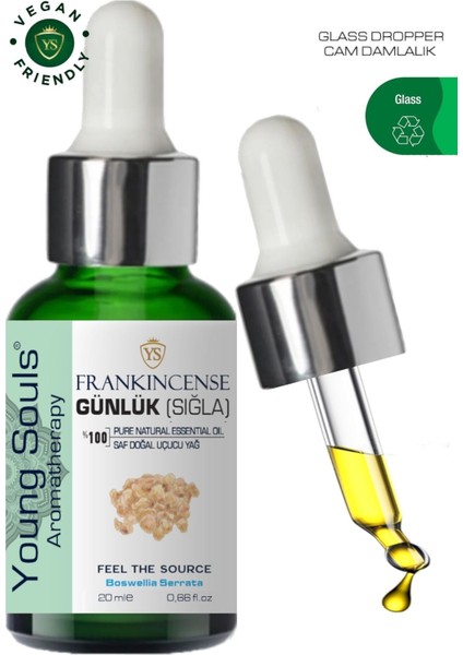 Aromatherapy Frankincense Essential Oil Günlük Sığla Uçucu Yağ 20 ml