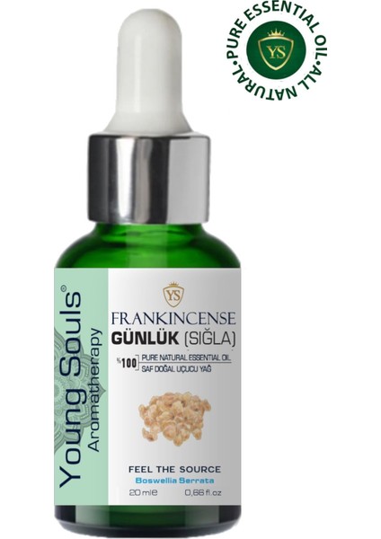 Aromatherapy Frankincense Essential Oil Günlük Sığla Uçucu Yağ 20 ml