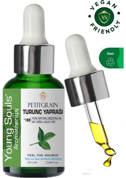 Aromatherapy Petitgrain Essential Oil Turunç Yaprağı Uçucu Yağ 20 ml