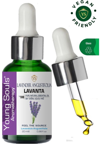 Aromatherapy Lavender Angustifolia France Essential Oil Lavanta Angustifolia Fransa Uçucu Yağ 20 ml