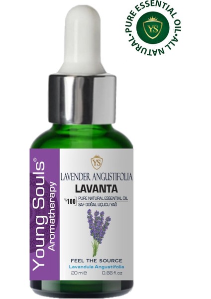 Aromatherapy Lavender Angustifolia France Essential Oil Lavanta Angustifolia Fransa Uçucu Yağ 20 ml