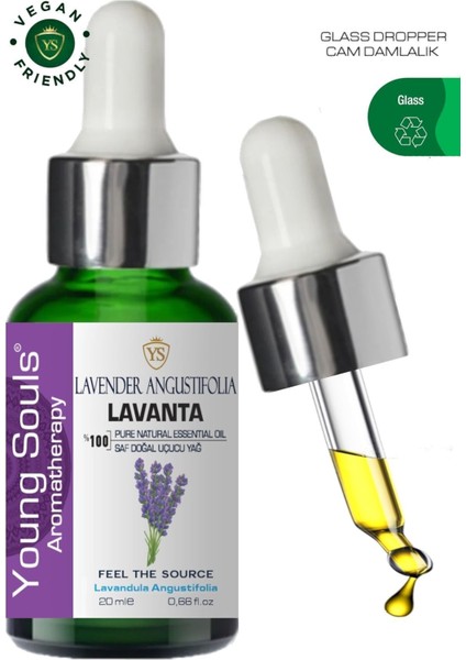 Aromatherapy Lavender Angustifolia France Essential Oil Lavanta Angustifolia Fransa Uçucu Yağ 20 ml