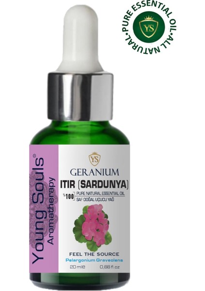 Aromatherapy Geranium Essential Oil Sardunya Itır Uçucu Yağ 20 ml fırsatları