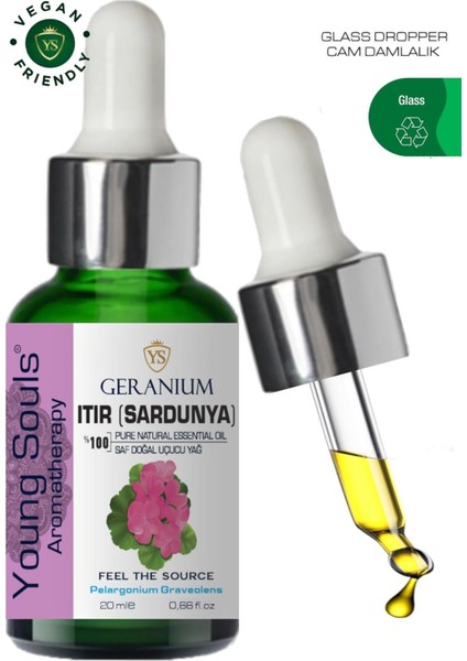 Aromatherapy Geranium Essential Oil Sardunya Itır Uçucu Yağ 20 ml indirimleri