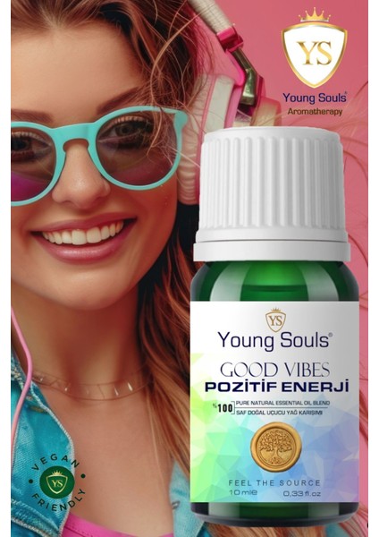 Aromatherapy Good Vibes Essential Oil Blend Pozitif Enerji Uçucu Yağ Karışımı 10 ml