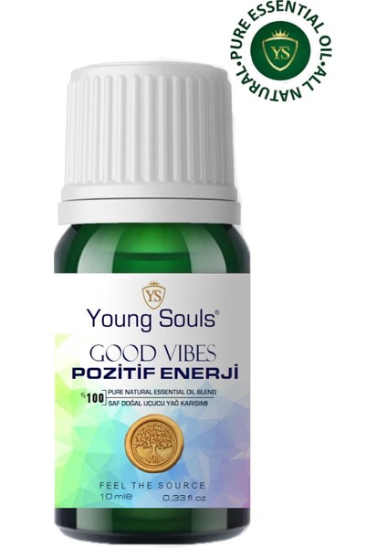 Aromatherapy Good Vibes Essential Oil Blend Pozitif Enerji Uçucu Yağ Karışımı 10 ml