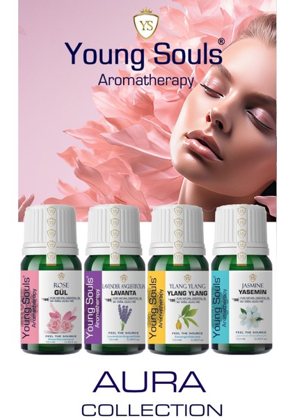 Aromatherapy Aura Collection Gül / Yasemin / Ylang Ylang / Lavanta Angustifolia