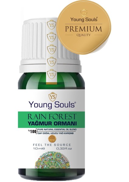 Aromatherapy Rain Forest Essential Oil Blend Yamur Ormanı Uçucu Yağ Karışımı 10 ml