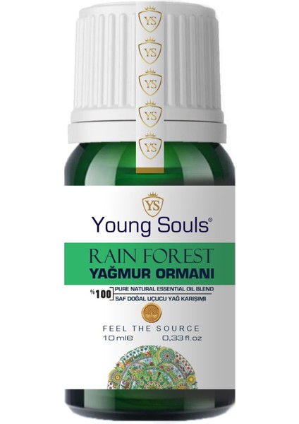 Aromatherapy Rain Forest Essential Oil Blend Yamur Ormanı Uçucu Yağ Karışımı 10 ml