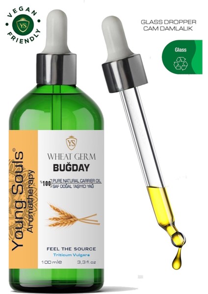 Aromatherapy Wheat Carrier Oil Buğday Ruyşeymi Bitkisel Taşıyıcı Yağ 100 ml