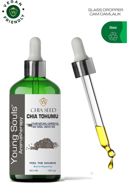 Aromatherapy Chia Seed Carrier Oil Chia Tohumu Bitkisel Taşıyıcı Yağ 50 ml