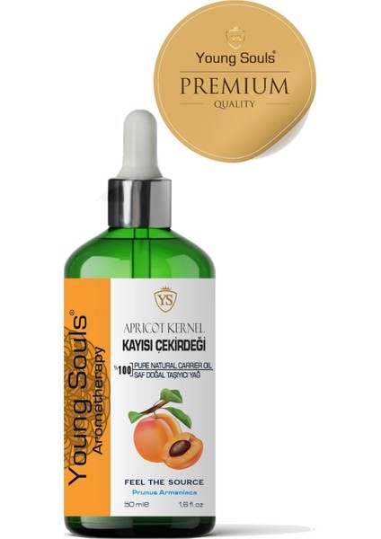 Aromatherapy Apricot Seed Carrier Oil Kayısı Çekirdeği Bitkisel Taşıyıcı Yağ 50 ml