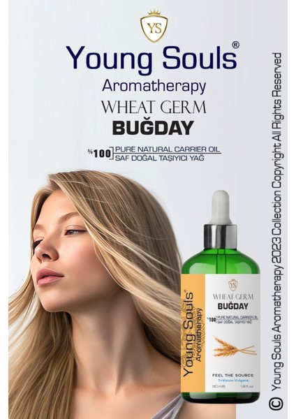 Aromatherapy Wheat Carrier Oil Buğday Ruyşeymi Bitkisel Taşıyıcı Yağ 50 ml