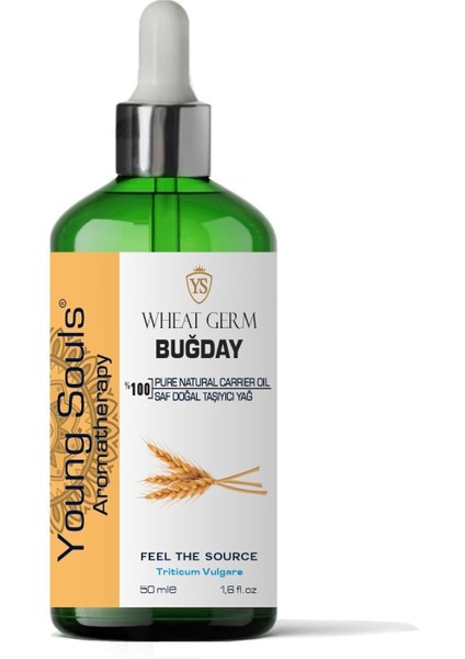 Aromatherapy Wheat Carrier Oil Buğday Ruyşeymi Bitkisel Taşıyıcı Yağ 50 ml