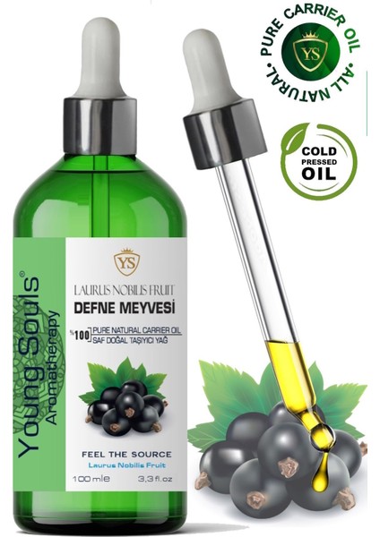 Aromatherapy Laruel Berry Carrier Oil Defne Meyvesi Bitkisel Taşıyıcı Yağ 100 ml