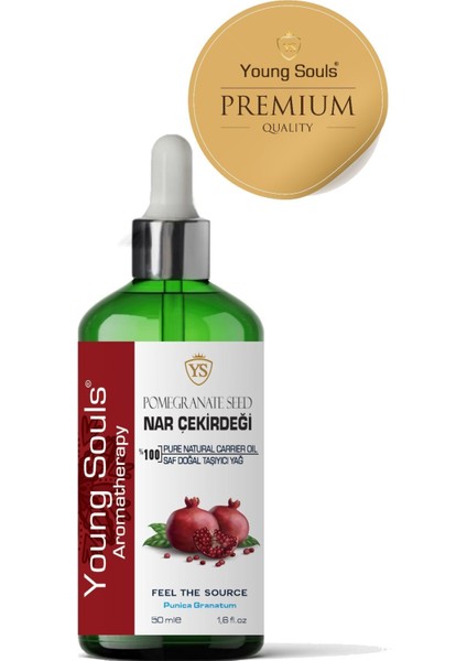 Aromatherapy Pomegranate Seed Carrier Oil Nar Çekirdeği Bitkisel Taşıyıcı Yağ 50 ml