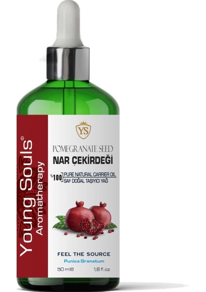 Aromatherapy Pomegranate Seed Carrier Oil Nar Çekirdeği Bitkisel Taşıyıcı Yağ 50 ml