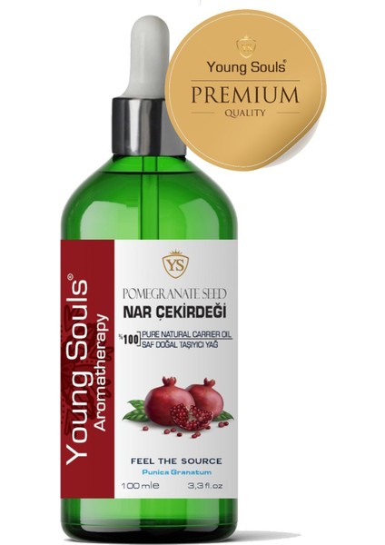 Aromatherapy Pomegranate Seed Carrier Oil Nar Çekirdeği Bitkisel Taşıyıcı Yağ 100 ml