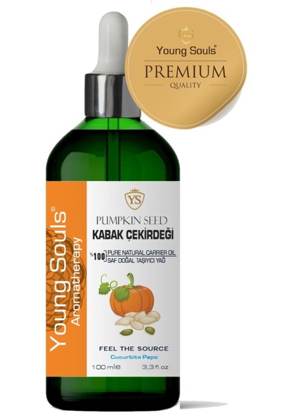 Aromatherapy Pumpkin Seed Carrier Oil Kabak Çekirdeği Bitkisel Taşıyıcı Yağ 100 ml