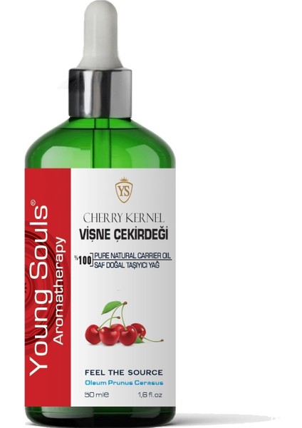 Aromatherapy Cherry Kernel Carrier Oil Vişne Çekirdeği Bitkisel Taşıyıcı Yağ 50 ml