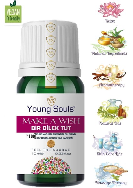 Aromatherapy Make A Wish Essential Oil Blend Bir Dilek Tut Uçucu Yağ Karışımı 10 ml fiyatları
