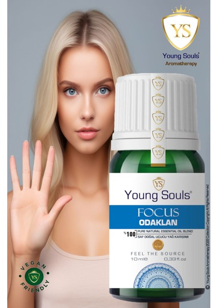 Aromatherapy Focus Essential Oil Blend Odaklan Uçucu Yağ Karışımı 10 ml