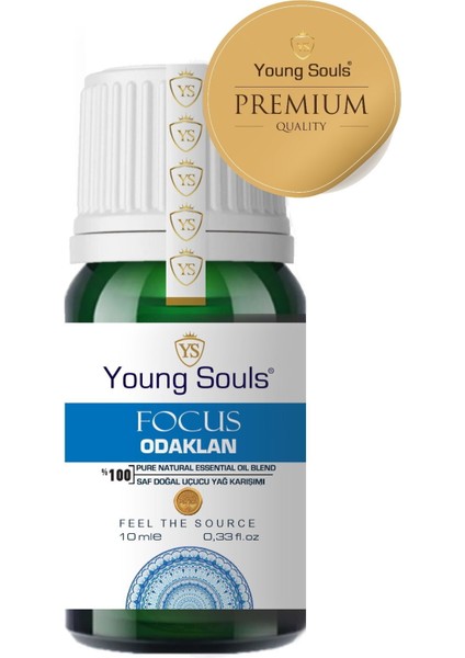 Aromatherapy Focus Essential Oil Blend Odaklan Uçucu Yağ Karışımı 10 ml