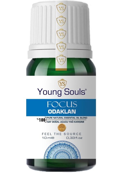 Aromatherapy Focus Essential Oil Blend Odaklan Uçucu Yağ Karışımı 10 ml
