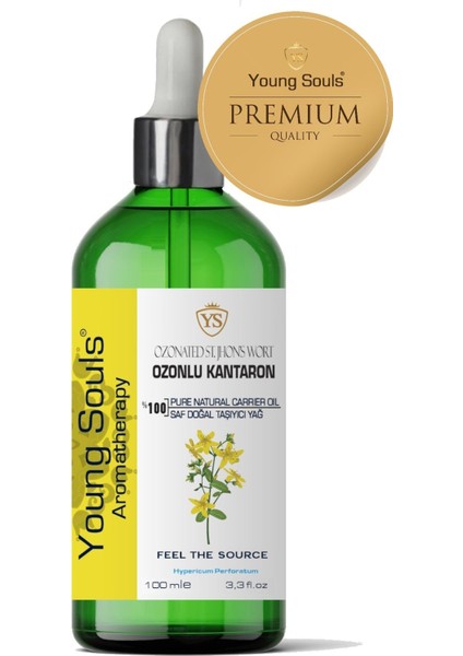 Aromatherapy Ozonated St. john Wort Carrier Oil ( Maceration ) Ozonlu Sarı Kantaron ( Maserasyon ) 100 ml