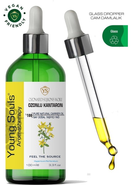 Aromatherapy Ozonated St. john Wort Carrier Oil ( Maceration ) Ozonlu Sarı Kantaron ( Maserasyon ) 100 ml