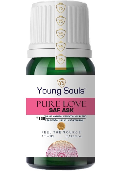 Aromatherapy Pure Love Essential Oil Blend Saf Aşk Uçucu Yağ Karışımı 10 ml