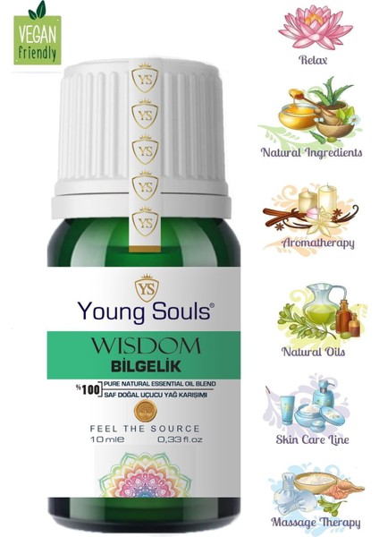 Aromatherapy Wisdom Essential Oil Blend Bilgelik Uçucu Yağ Karışımı 10 ml