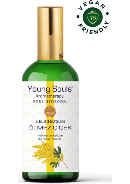 Aromatherapy Helichrysum Pure Hydrosol Tonic Ölmez Çiçek Hidrosol 100 ml