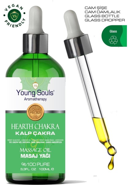 Aromatherapy Hearth Chakra Massage Oil Kalp Çakra Masaj Yağı 100 ml