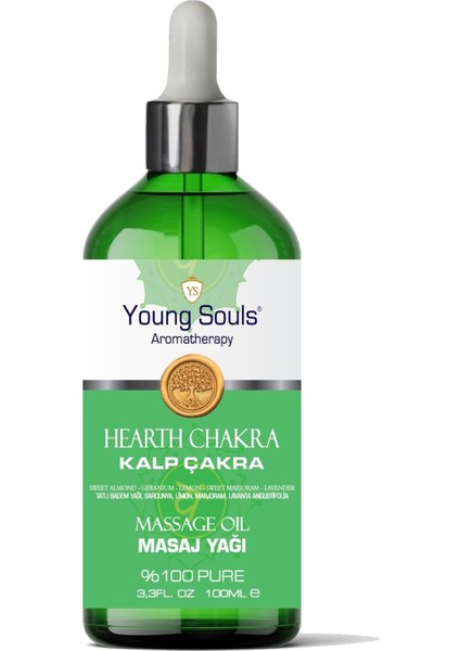 Aromatherapy Hearth Chakra Massage Oil Kalp Çakra Masaj Yağı 100 ml