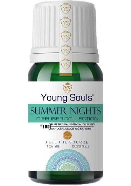 Aromatherapy Summer Nights Essential Oil Blend Yaz Geceleri Difüzör Uçucu Yağ Karışımı 10 ml