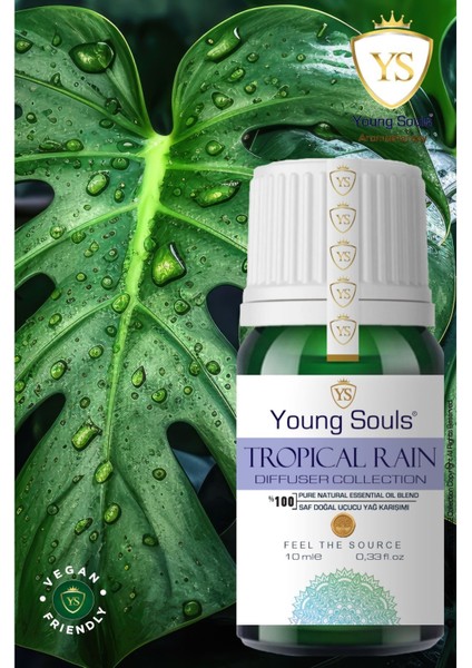 Aromatherapy Tropical Rain Essential Oil Blend Difüzör Uçucu Yağ Karışımı 10 ml