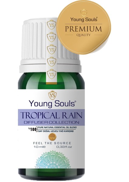Aromatherapy Tropical Rain Essential Oil Blend Difüzör Uçucu Yağ Karışımı 10 ml