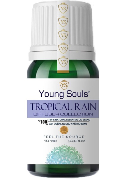 Aromatherapy Tropical Rain Essential Oil Blend Difüzör Uçucu Yağ Karışımı 10 ml