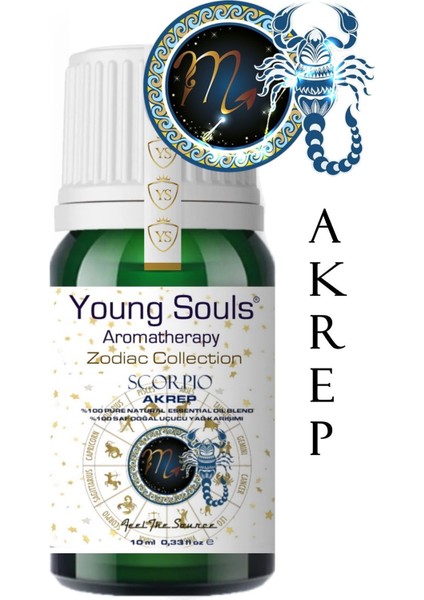 Aromatherapy Scorpio Essential Oil Blend Akrep Burcu Uçucu Yağ Karışımı 10 ml