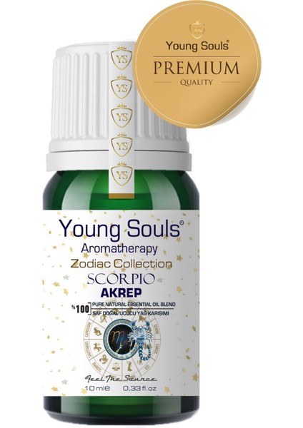 Aromatherapy Scorpio Essential Oil Blend Akrep Burcu Uçucu Yağ Karışımı 10 ml