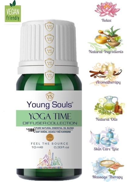 Aromatherapy Yoga Time Essential Oil Blend Difüzör Uçucu Yağ Karışımı 10 ml