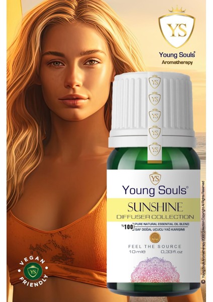 Aromatherapy Sunshine Essential Oil Blend Günışığı Difüzör Uçucu Yağ Karışımı 10 ml