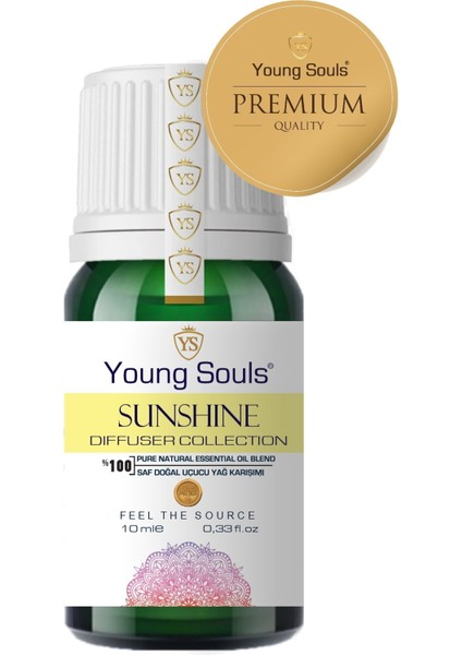 Aromatherapy Sunshine Essential Oil Blend Günışığı Difüzör Uçucu Yağ Karışımı 10 ml